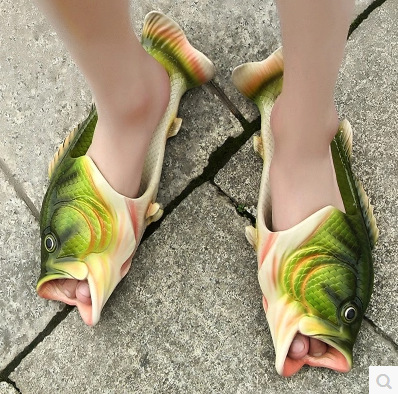 Unique Fish Shape Peep Toe Slippers Sandals（sh23030501）
