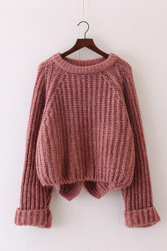 Long Sleeve Knitted Sweater / Pullover