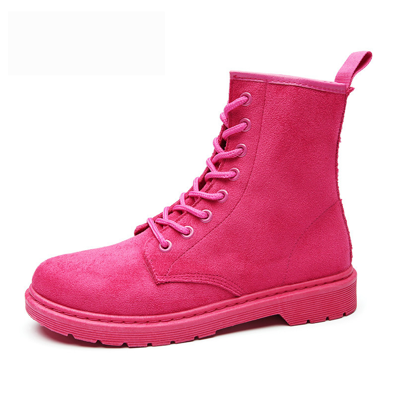 CC LACE-UP SHORT BOOTS IN BLACK SUEDE