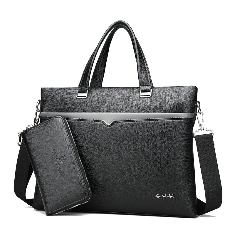 Fashion Briefcase Men’s Handbag（add A Man's Wallet）