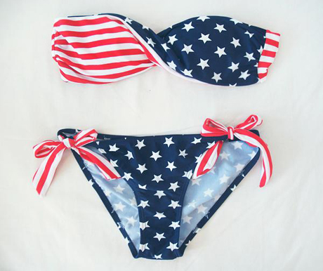 American Flag Swimwear Bikini