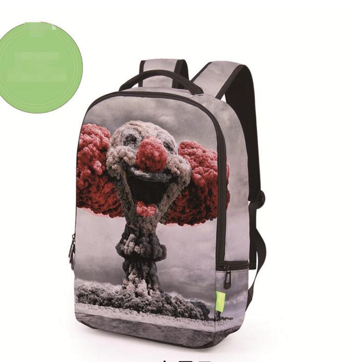 Realistic 3d Printing Pattern Backpack