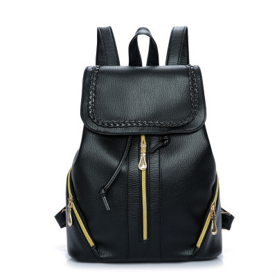 Casual Pu Leather Women Backpack