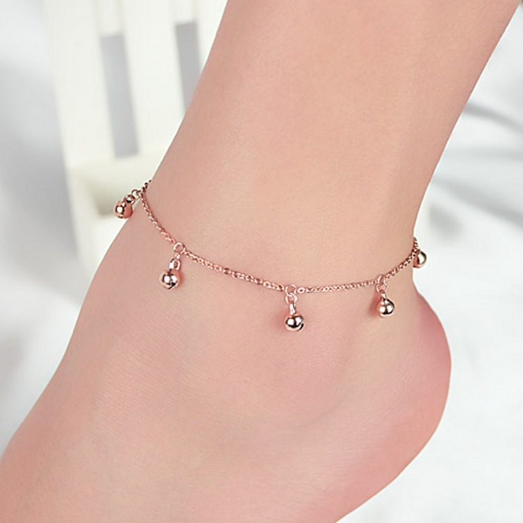 Lovely Fashion Simple Bell Anklets