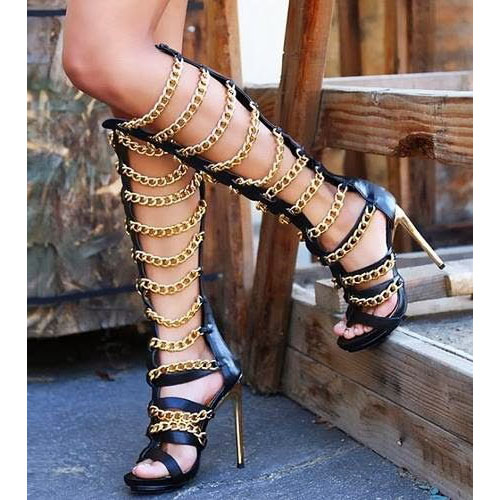 Boot sandal heels hotsell