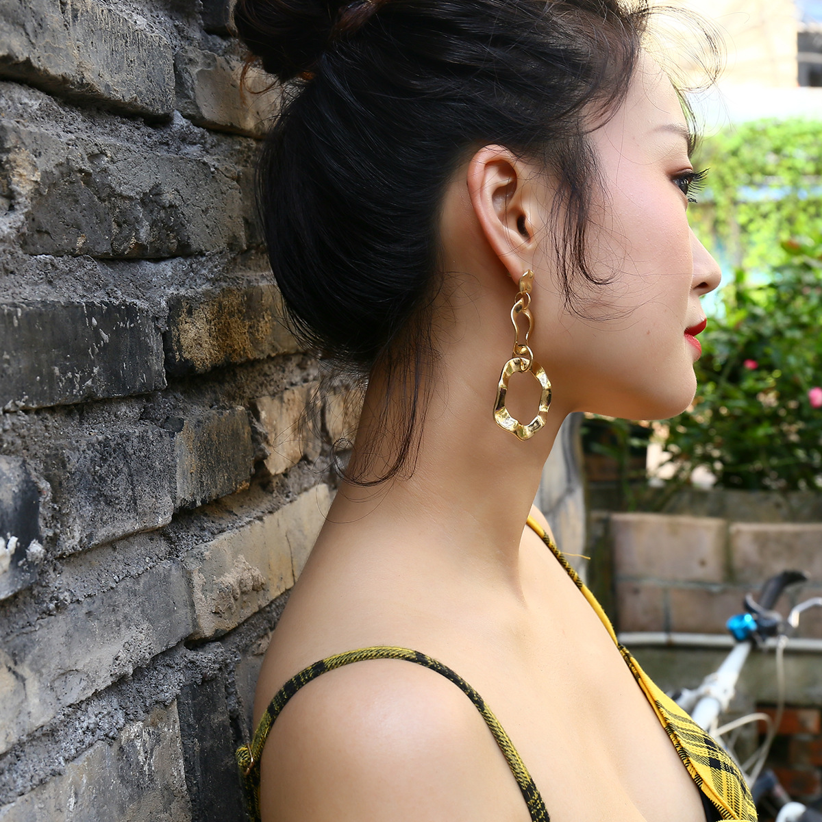 Creative Irregularly Personalised Glitter Earrings