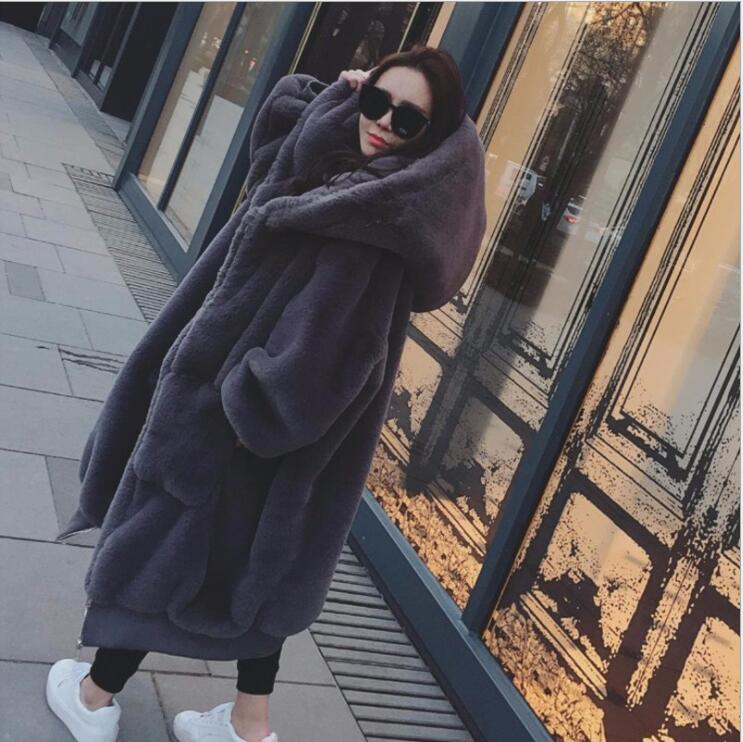 oversized hooded teddy coat