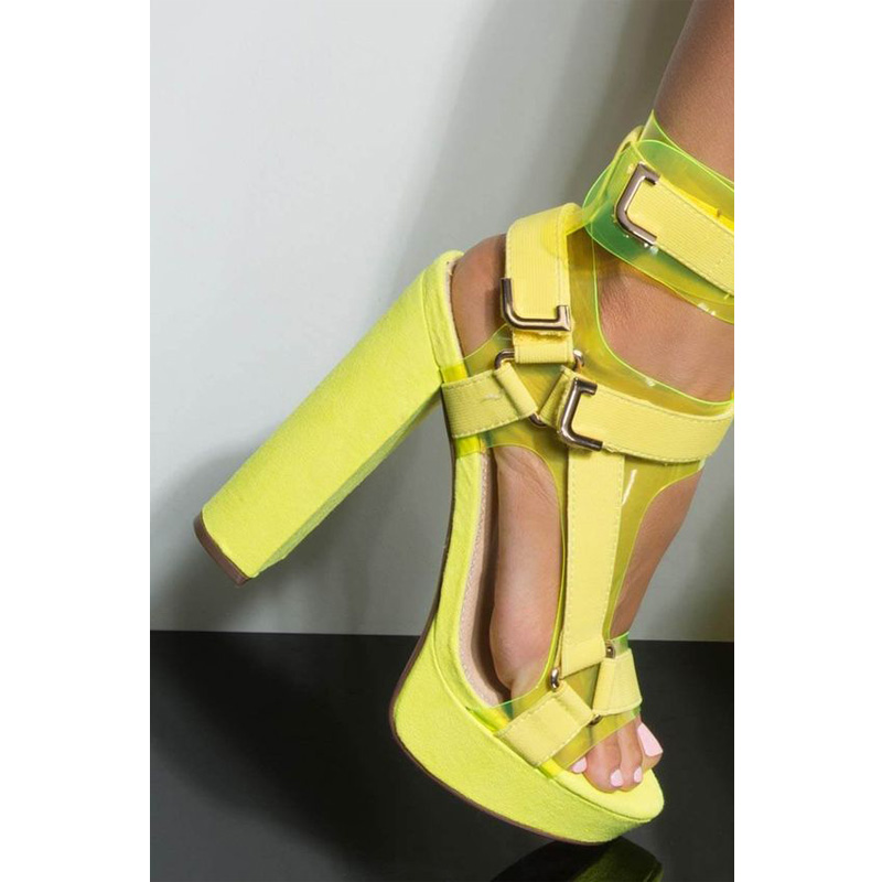 Bright color sandals best sale