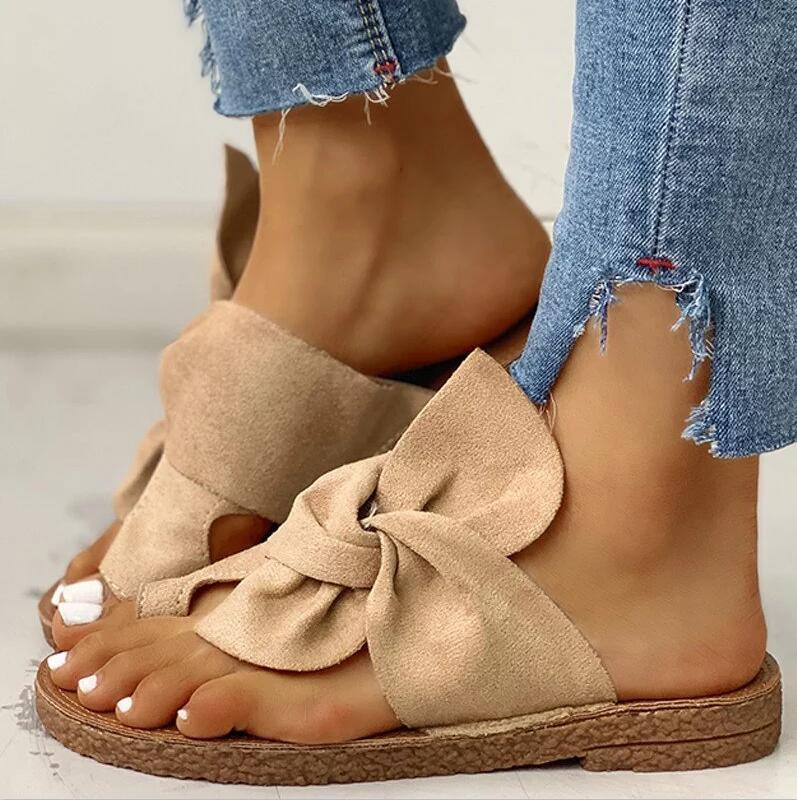 Bow Beach Shoes-apricot