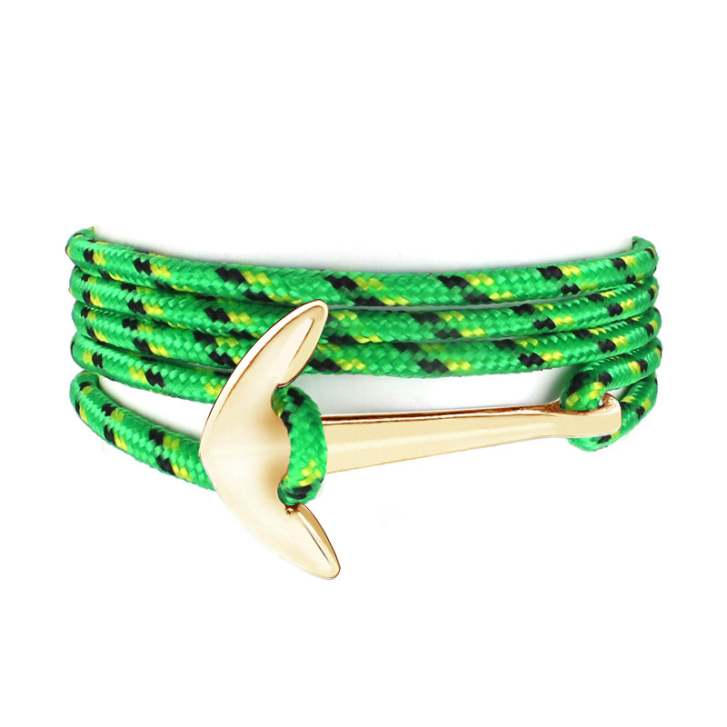 Anchor Accessories Multilayer Hand Woven Hand Decorated Nylon Rope Anchor Bracelet String-18
