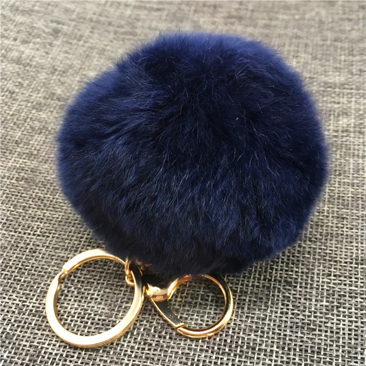 Rex Rabbit Hair Ball Bag Key Chain Pendant Fashion Fur Car Bag Pendant-7