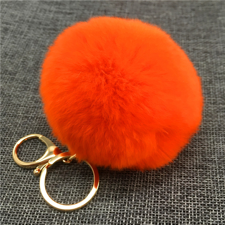 Rex Rabbit Hair Ball Bag Key Chain Pendant Fashion Fur Car Bag Pendant-20
