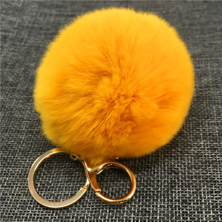 Rex Rabbit Hair Ball Bag Key Chain Pendant Fashion Fur Car Bag Pendant-22