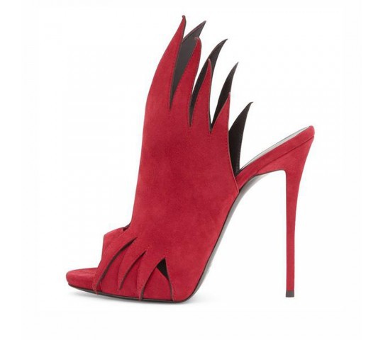 Super Flame Sandals Party Shoe-red