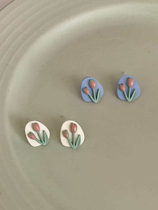 Original Tulip Geometry Earrings Accessories