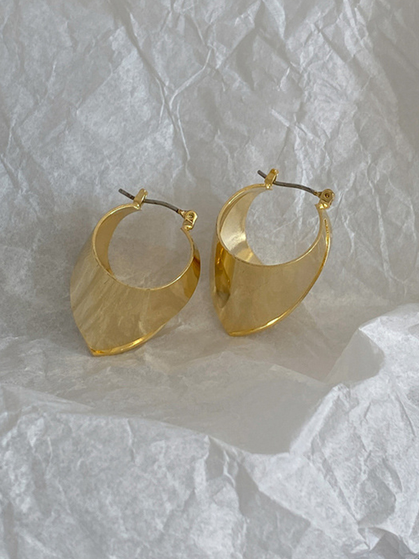 Original Chic Solid Normcore Geometric Earrings