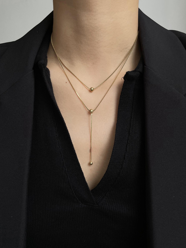 Simple Casual Multi-layered Necklace