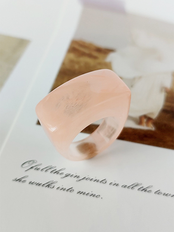 Baby Pink Original Chic 9 Colors Acrylic Ring