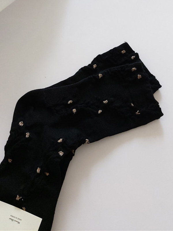 Black Original Jacquard Socks