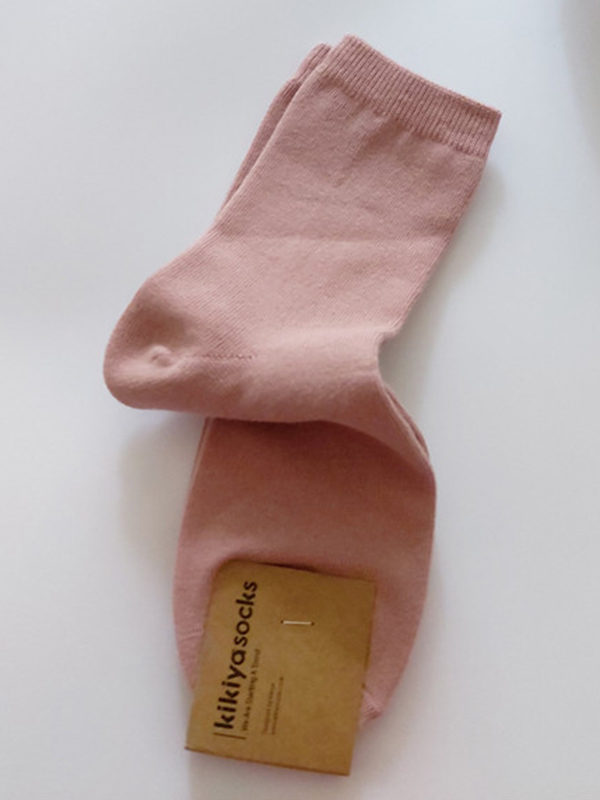 Pink Simple Casual 12 Colors Socks