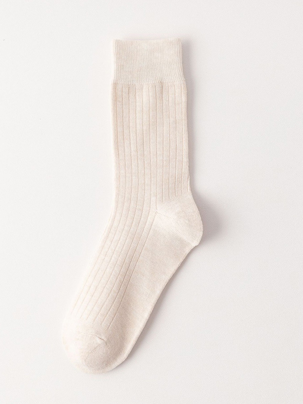 Cream Casual Simple 10 Colors Socks