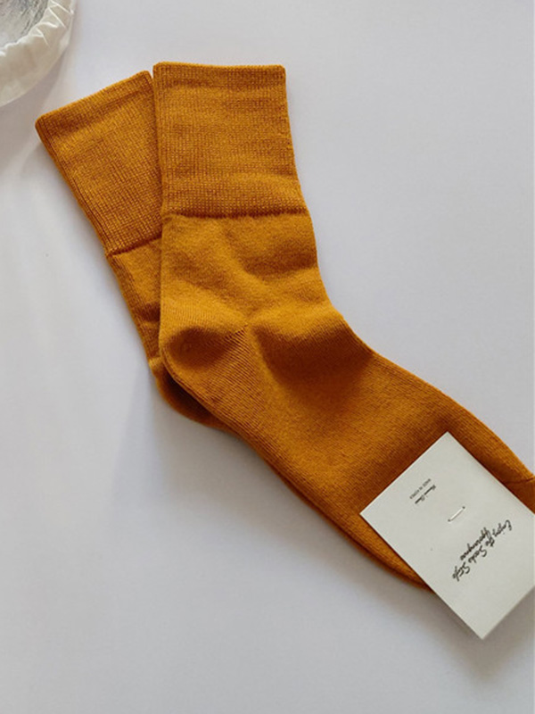 Ginger Casual Simple 9 Colors Socks
