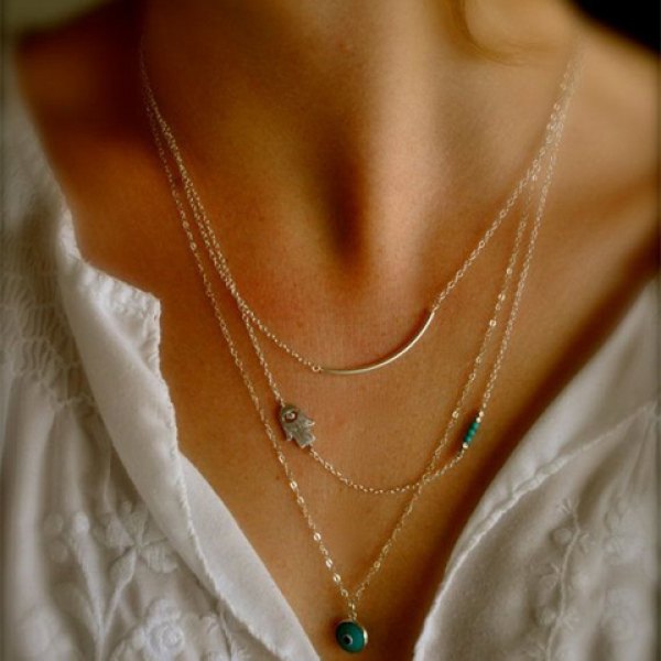 Embellished Multi-layered Necklace