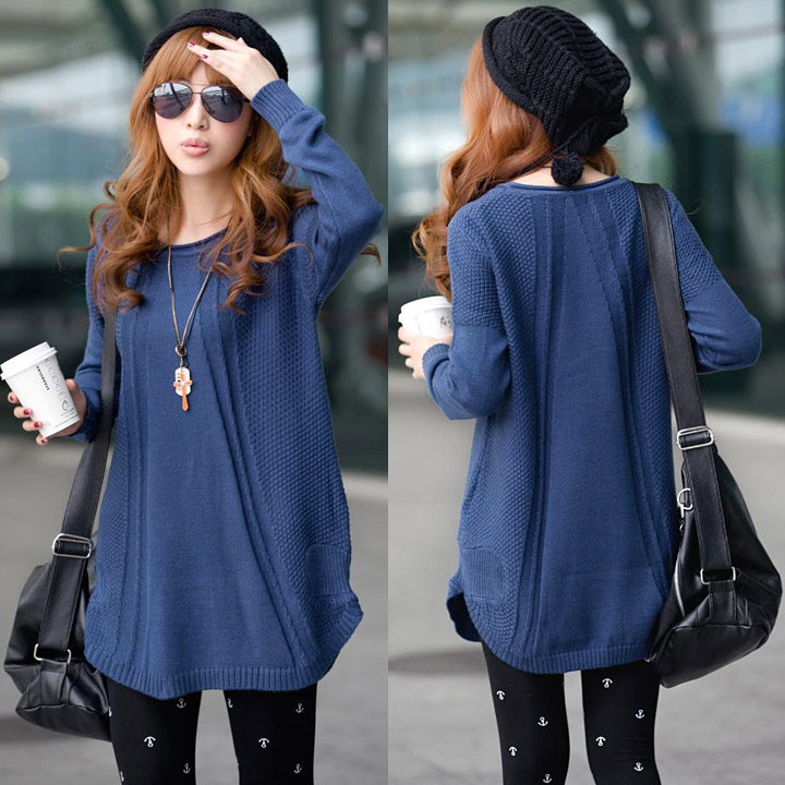 Women s Loose Knit Pullover Sweater on Luulla