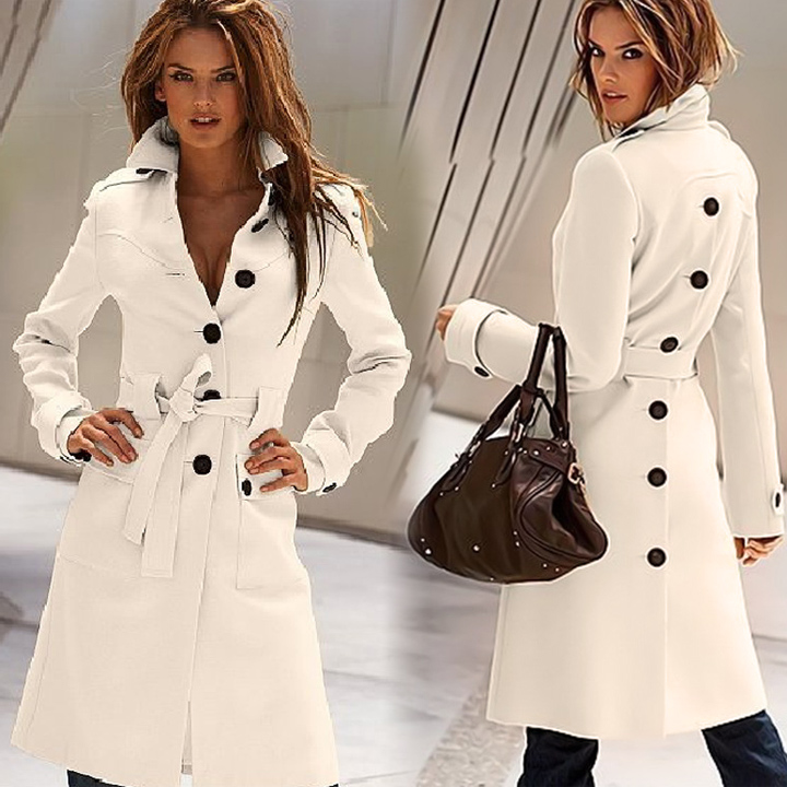 Warm Wool Blend Military Trench Coat（wt16880718008）