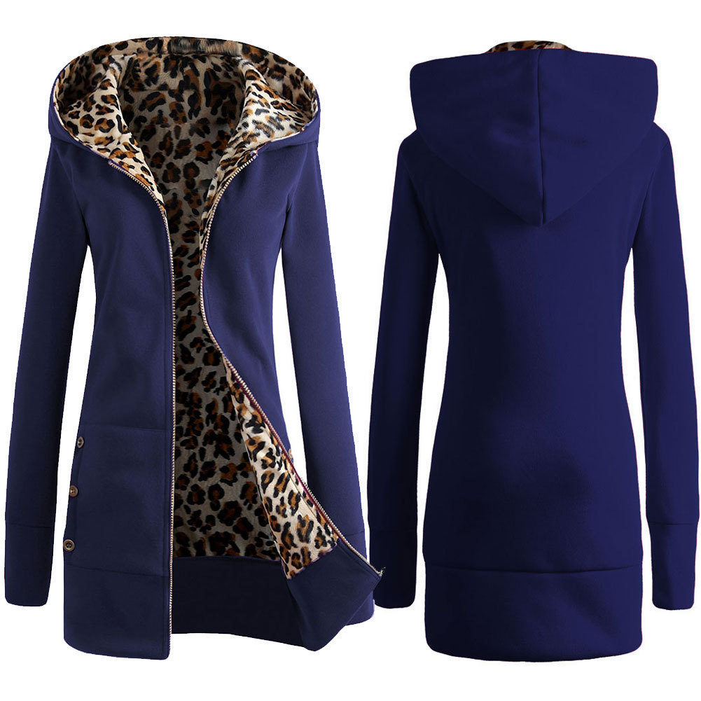 Teal Leopard Women's Hoodie