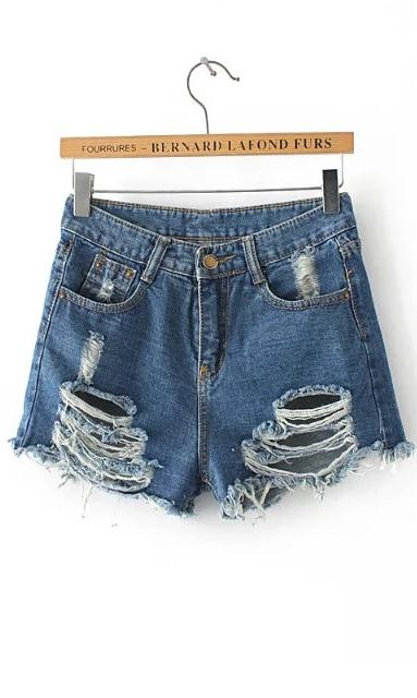 Jean shorts longer in back clearance