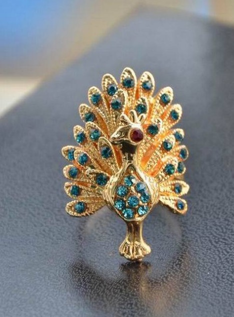 Bohemia Wind Peacock Diamond Ring