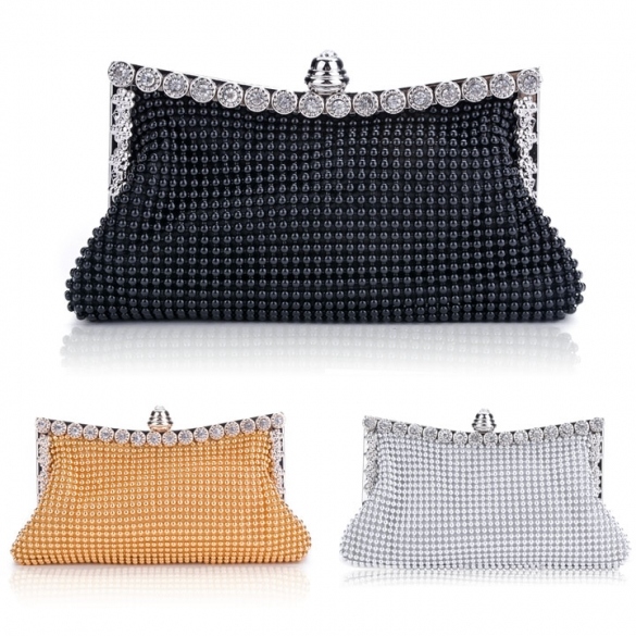 Clutch Casual Women's Handbag Lady Party Crystal Evening Bags