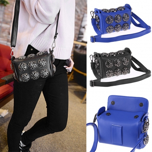 Korean Stylish Cool Personality Fashion Rivet Bag Shoulder Bag Handbags Cross Bags