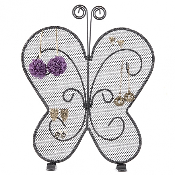 Butterfly Shape Earring Jewelry Show Ear Stud Display Rack Stand Organizer Holder