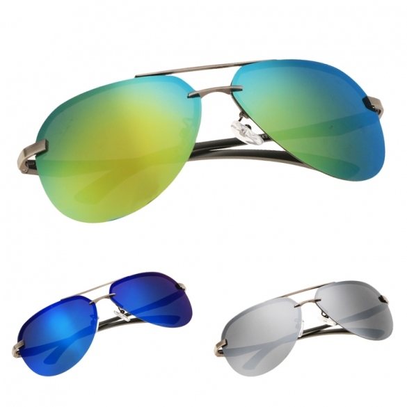 Fashion Men Polarize Metal Frame Round Casual Outdoor Sunglasses