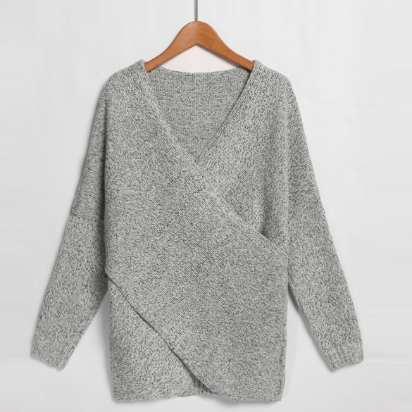 Cross wrap sweater new arrivals