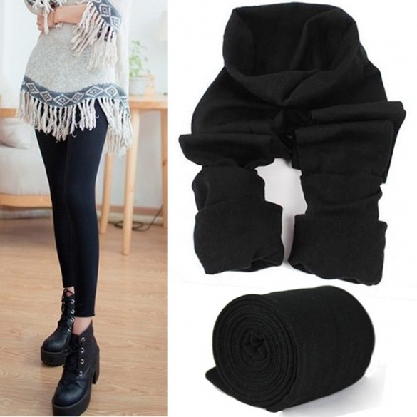 Women's Warm Winter Skinny Slim Leggings Stretch Pants Thick Footless Tights on Luulla