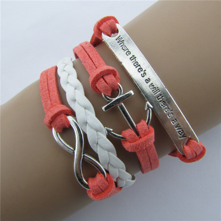 Anchor Rudder Eight Wax Fashion Friendship Bracelet