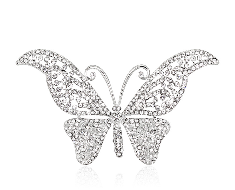 Butterfly Boutique With Rhinestone Brooch
