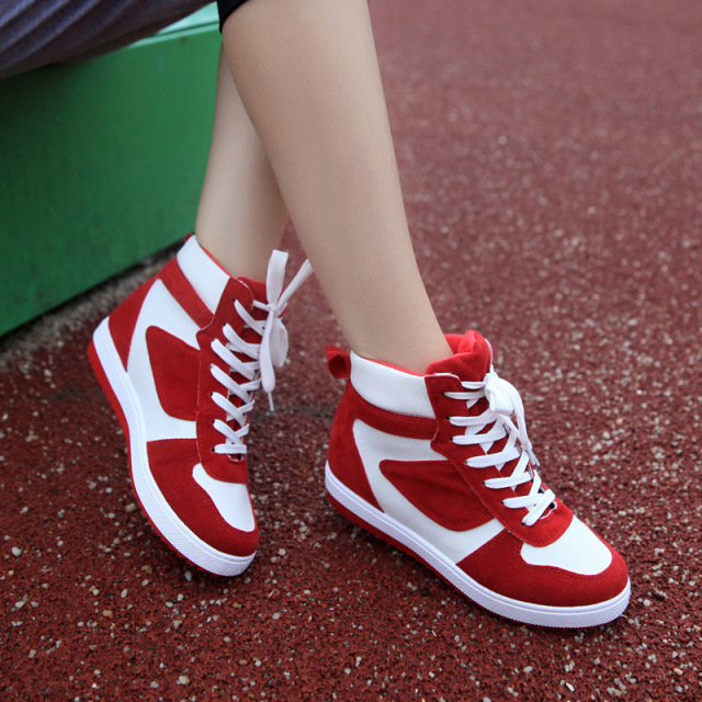 Leisure Sports Outdoor Color Matching High-top Sneakers