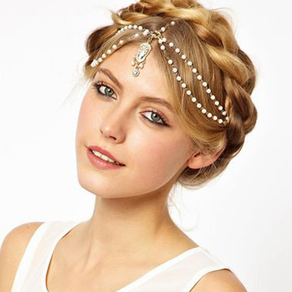 Gothic Crystal Luxury Pearl Hair Accessories