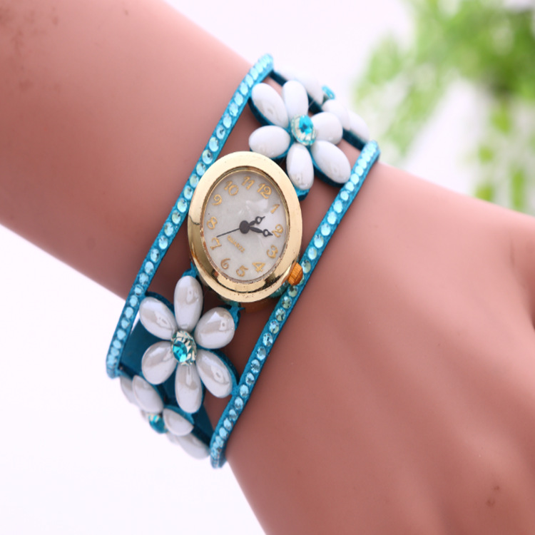 Flower Pearl Bracelet Watch