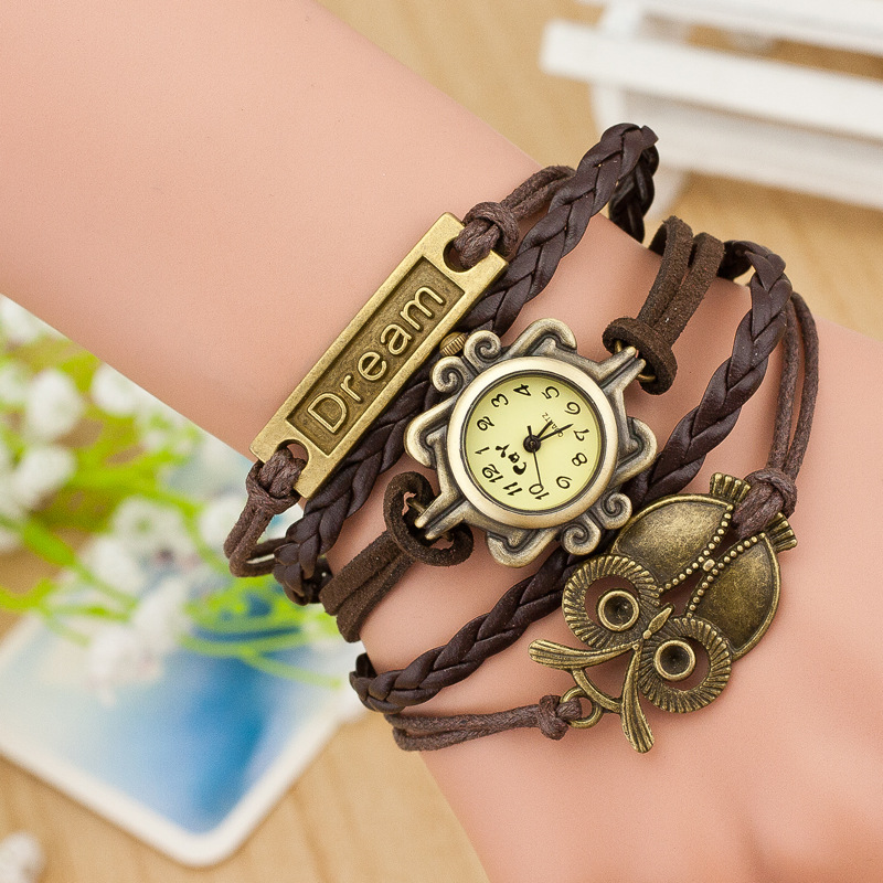 Korea Style Multilayer Woven Bracelet Watch