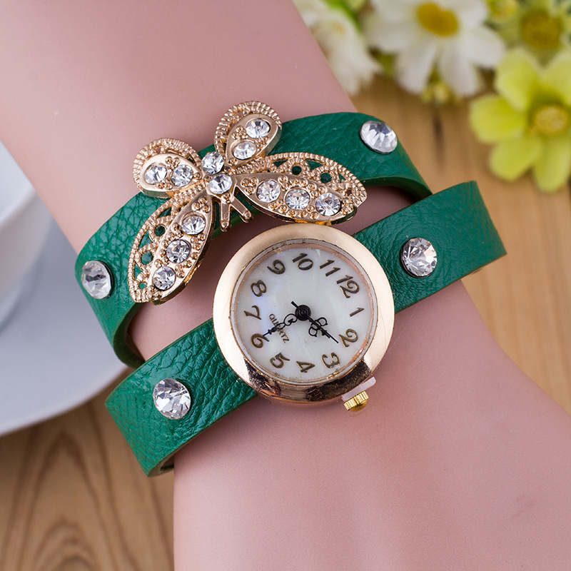 Crystal Butterfly Bracelet Watch