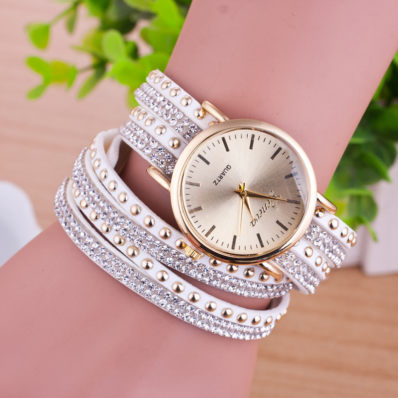 Personality Rivet Strap Bracelet Watch on Luulla