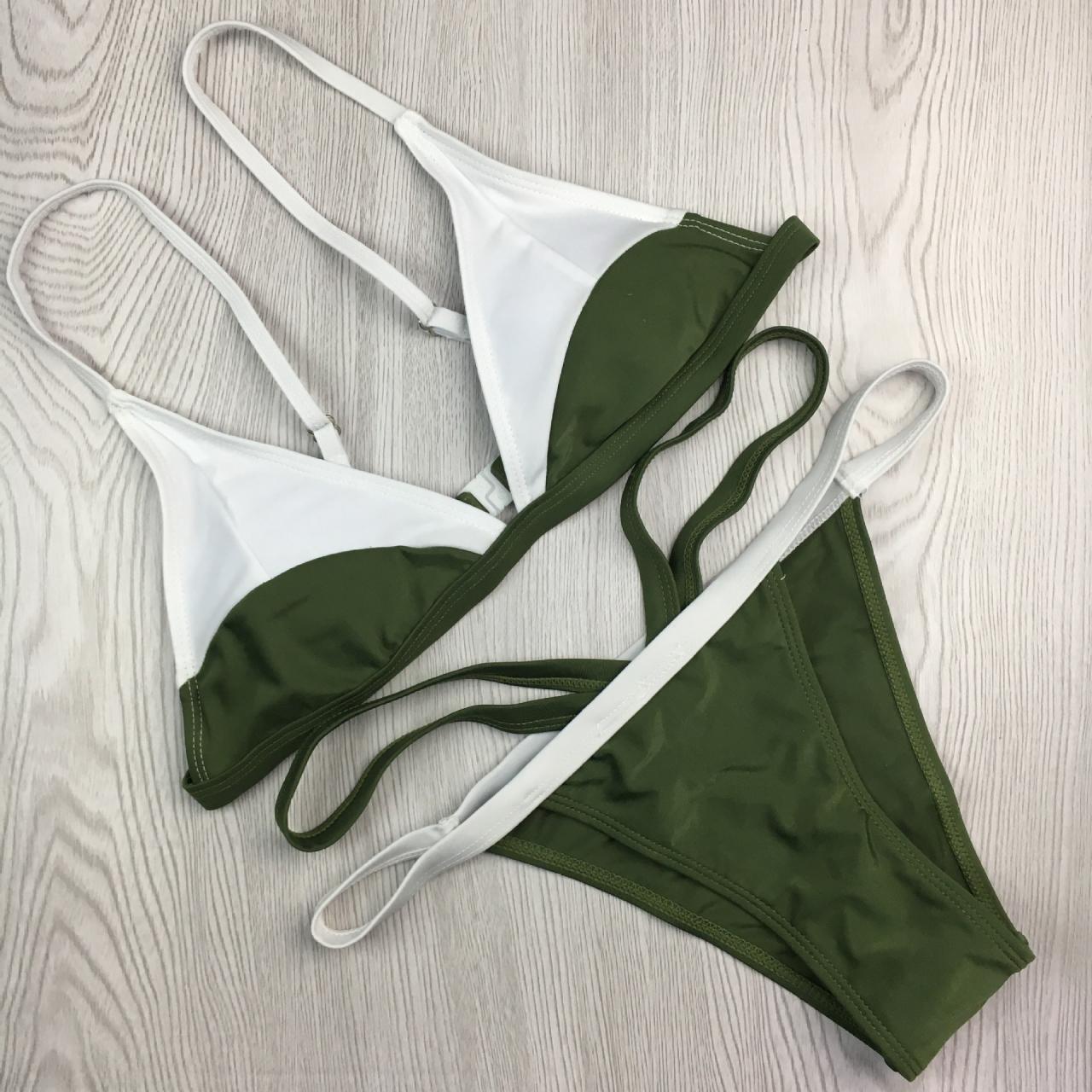Sexy Color Matching Two Pieces Swimwear on Luulla