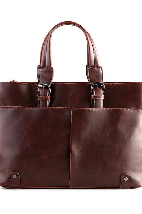 Stylish PU Leather Men's Bag
