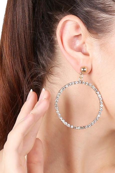 Fashion Geometry Set Auger Single Stud Earrings