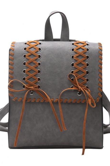 Retro Knitted Tassels Design Backpack